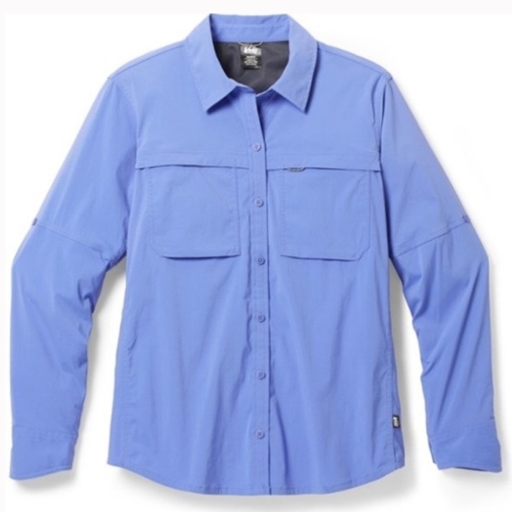 NWT REI Co-op Sahara Long Sleeve Hiking Shirt in Astral Purple